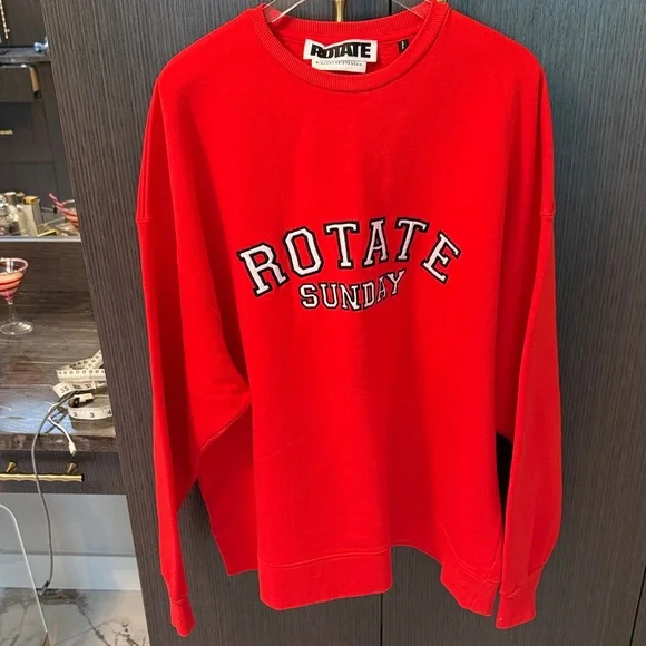 ❤️ ROTATE SUNDAY
Iris logo-embroidered organic cotton-jersey sweatshirt like NEW - Picture 8 of 17